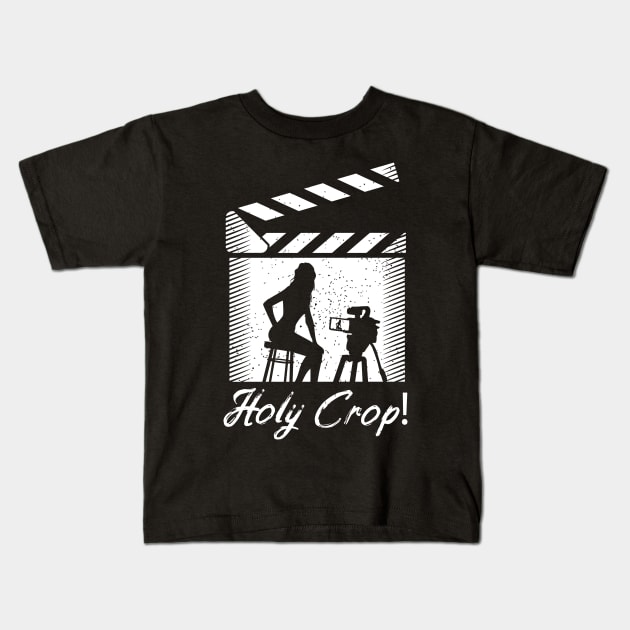 Filmmaker Costume for a Movie Director or Film Editor Kids T-Shirt by AlleyField